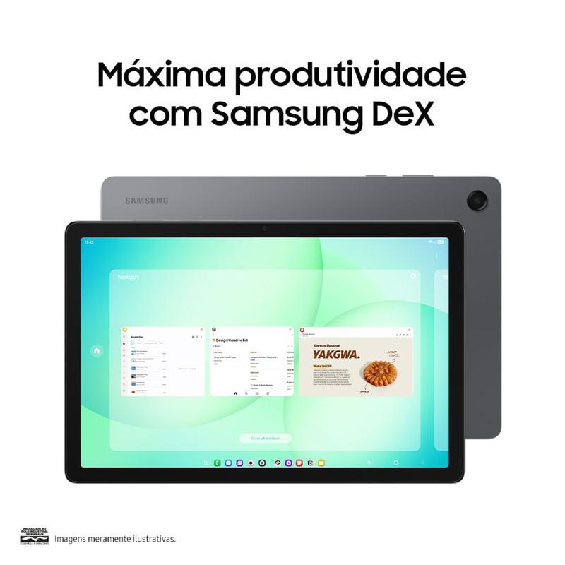 Tablet Samsung Galaxy Tab A11+, 128GB, 6GB RAM, Tela de 11